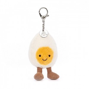 Jellycat Amuseable Happy Boiled Egg Bag Charm | MBIHY8370