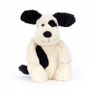 Jellycat Bashful Black & Cream Puppy Medium | XMOSI5038