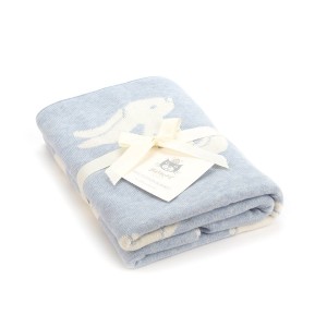 Jellycat Bashful Blue Bunny Blanket | VLGUD8372