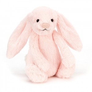 Jellycat Bashful Pink Bunny Rattle Small | UYCWS7506