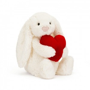 Jellycat Bashful Red Love Heart Bunny Medium | ZLUCO2864