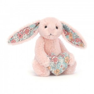 Jellycat Blossom Heart Blush Bunny | NZKWY6158