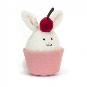 Jellycat Dainty Dessert Bunny Cupcake | UWJYO5873