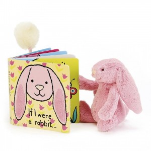 Jellycat If I Were A Rabbit Book and Bashful Tulip Bunny Small | CRPWX4761