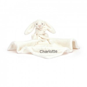 Jellycat Personalised Bashful Cream Bunny Soother | FBDNP3620