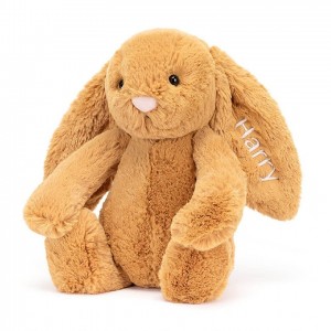 Jellycat Personalised Bashful Golden Bunny Medium | PEVDC7298