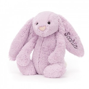 Jellycat Personalised Bashful Lilac Bunny Medium | VYTKR4063