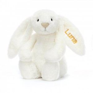 Jellycat Personalised Bashful Luxe Bunny Luna Medium | JTGZO7682