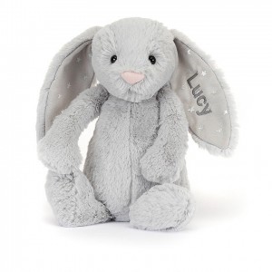 Jellycat Personalised Bashful Shimmer Bunny Medium | KZJDE2049