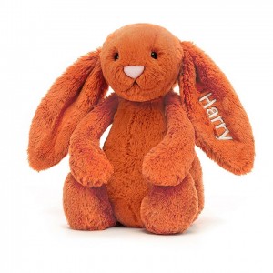 Jellycat Personalised Bashful Tangerine Bunny Medium | ZONEP3649