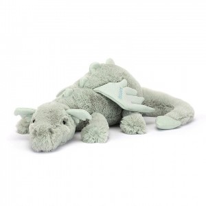 Jellycat Personalised Sage Dragon Huge | UZVKG0752