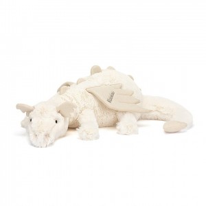 Jellycat Personalised Snow Dragon Huge | ZFWOT0278