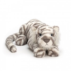 Jellycat Sacha Snow Tiger Large | UEKWR4156