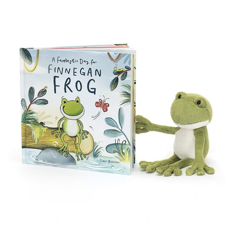 Jellycat A Fantastic Day for Finnegan Frog Book | QYTAC6094