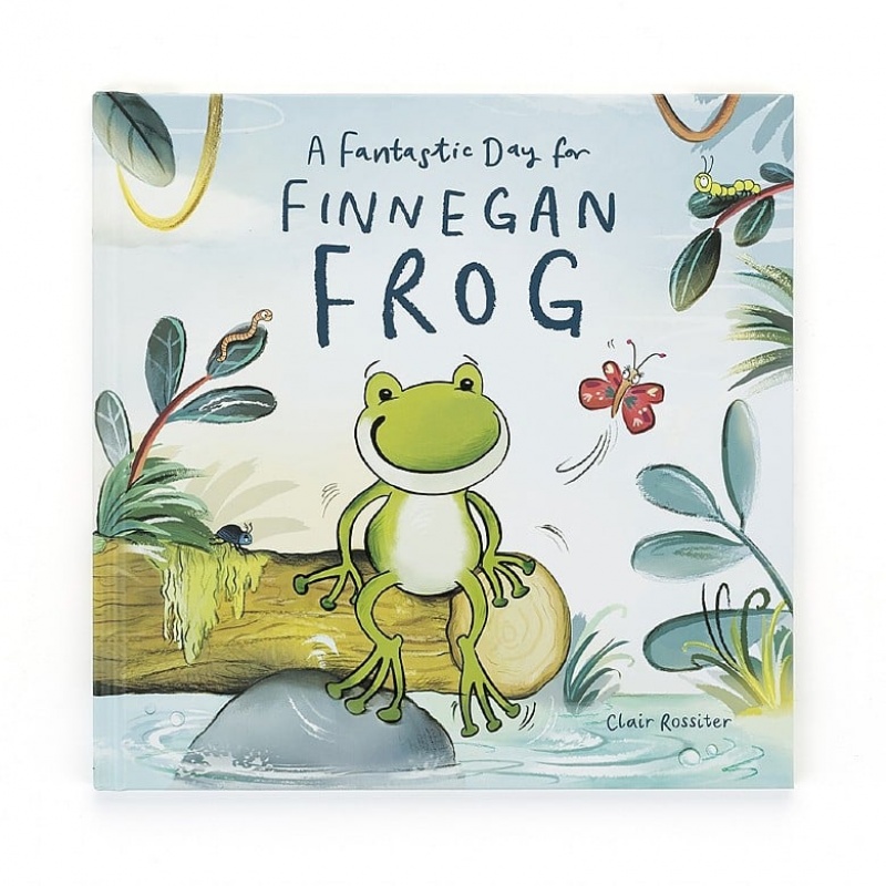 Jellycat A Fantastic Day for Finnegan Frog Book | QYTAC6094