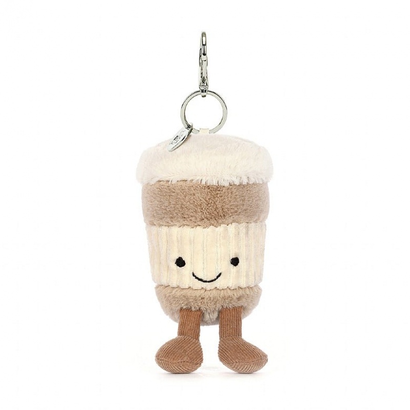 Jellycat Amuseable Coffee-To-Go Bag Charm | YEUGQ1906