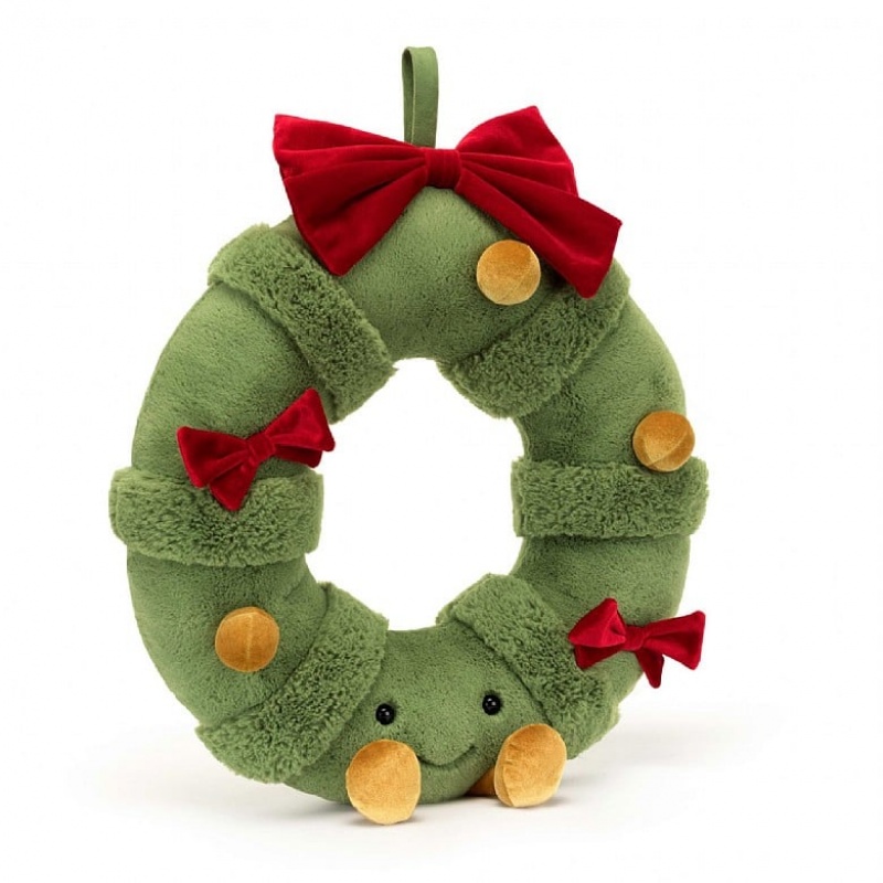 Jellycat Amuseable Decorated Christmas Wreath | QKGUI4291