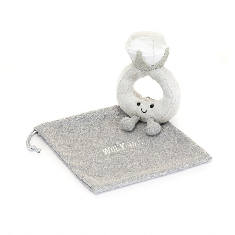 Jellycat Amuseable Diamond Ring with Personalised Bag | STRJV9351