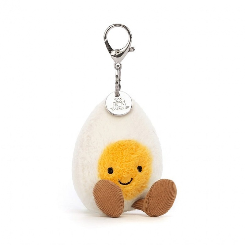 Jellycat Amuseable Happy Boiled Egg Bag Charm | MBIHY8370