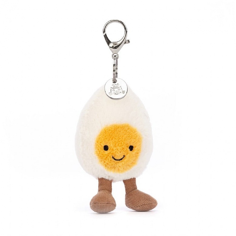 Jellycat Amuseable Happy Boiled Egg Bag Charm | MBIHY8370