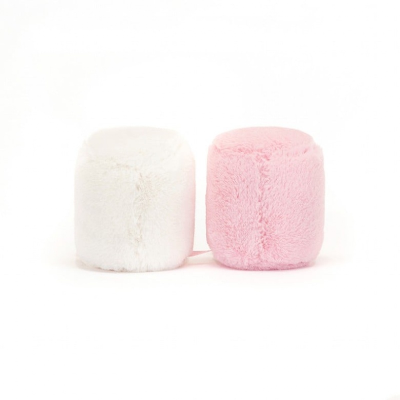 Jellycat Amuseable Pink and White Marshmallows | AXTBI6892