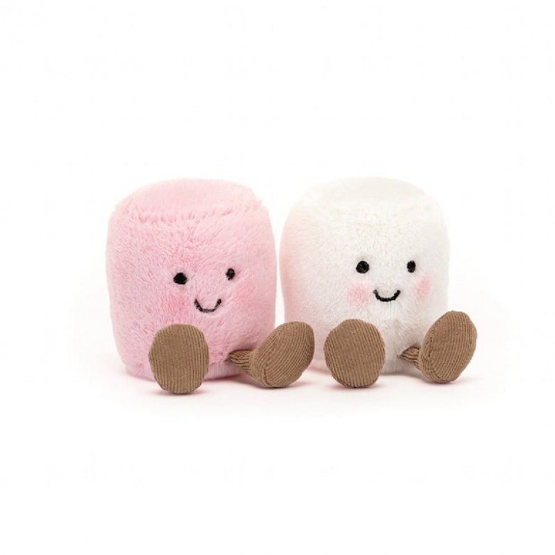 Jellycat Amuseable Pink and White Marshmallows | AXTBI6892