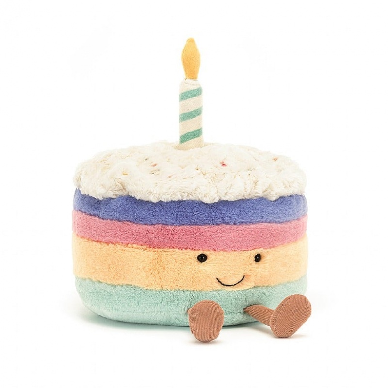 Jellycat Amuseable Rainbow Birthday Cake Large | LPSTR2346