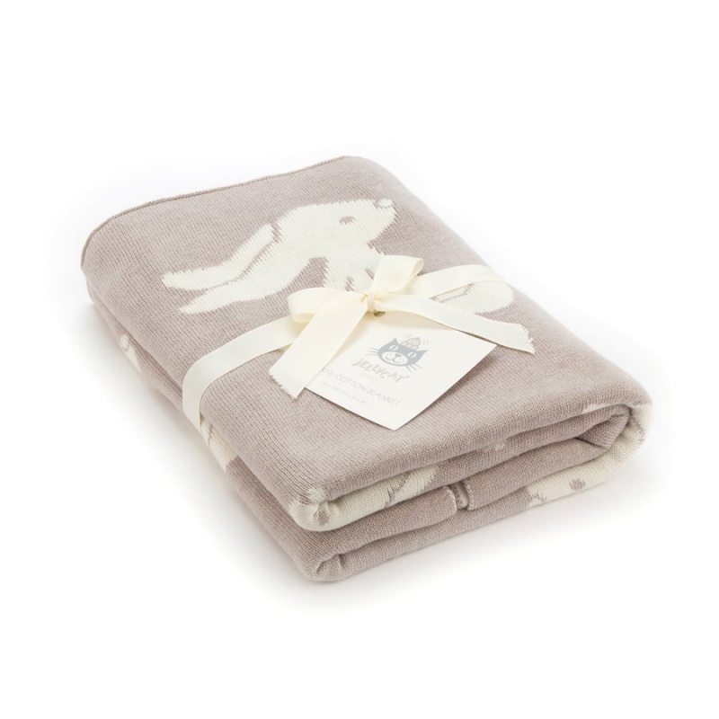 Jellycat Bashful Beige Bunny Blanket | NAJLD9715