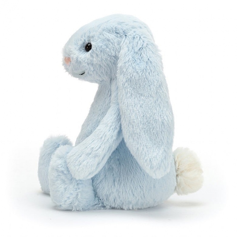 Jellycat Bashful Blue Bunny Rattle Small | FBJQW2760