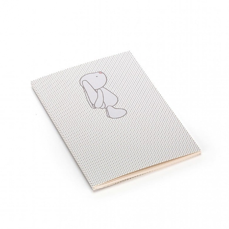 Jellycat Bashful Bunny Beige Spots A6 Note Book | ZDWCG4293