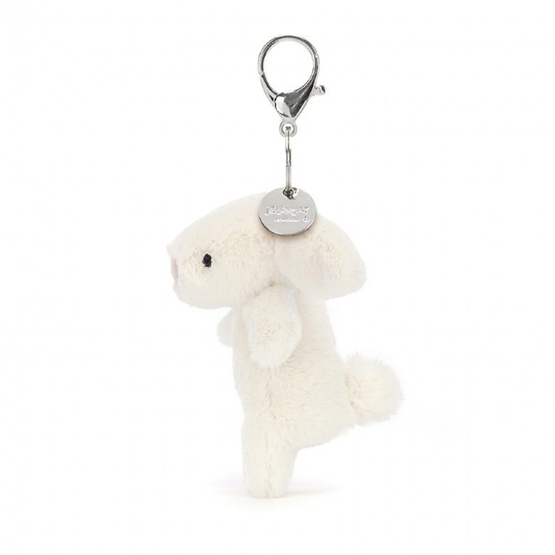 Jellycat Bashful Bunny Cream Bag Charm | KHVAQ3617