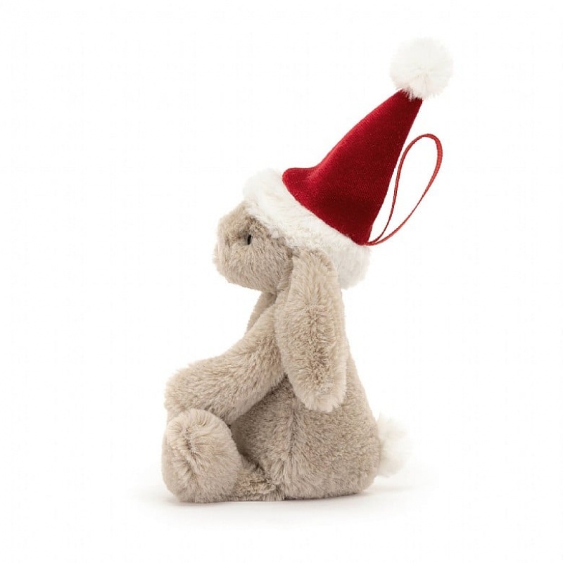 Jellycat Bashful Christmas Bunny Decoration Tiny | ORUNM0416