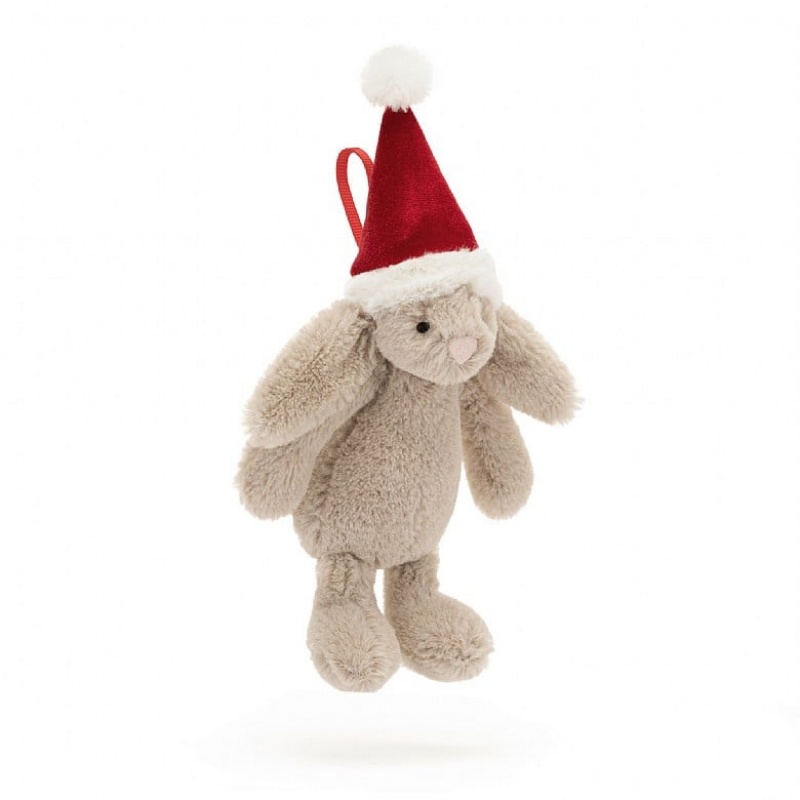 Jellycat Bashful Christmas Bunny Decoration Tiny | ORUNM0416