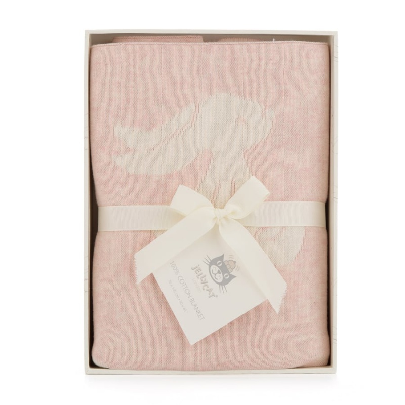 Jellycat Bashful Pink Bunny Blanket | UOVRY3821