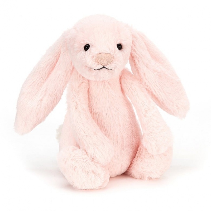 Jellycat Bashful Pink Bunny Rattle Small | UYCWS7506