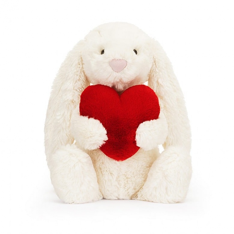 Jellycat Bashful Red Love Heart Bunny Medium | WIBLP3917