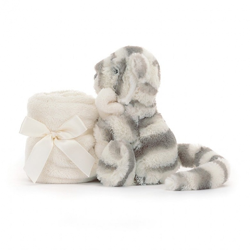 Jellycat Bashful Snow Tiger Soother | YSTDU7493