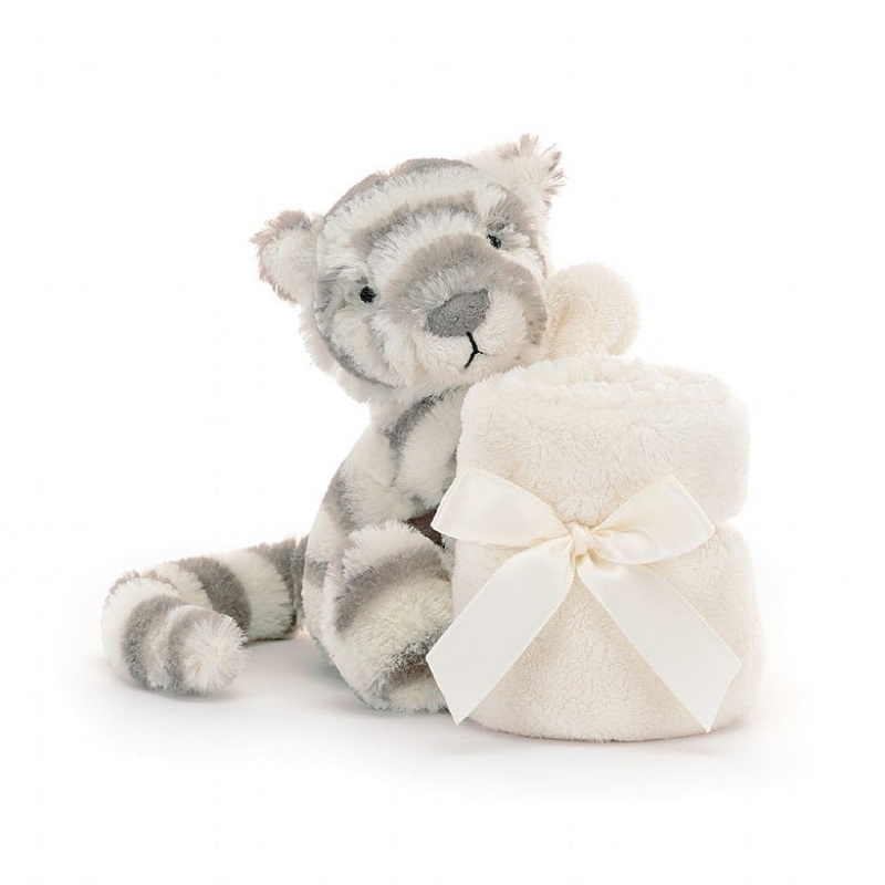 Jellycat Bashful Snow Tiger Soother | YSTDU7493