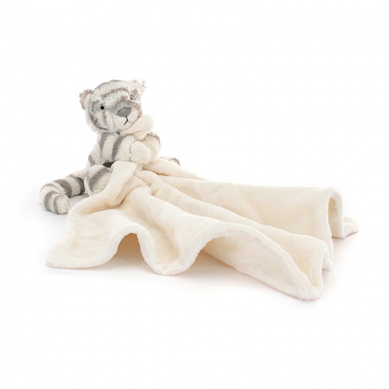 Jellycat Bashful Snow Tiger Soother | YSTDU7493