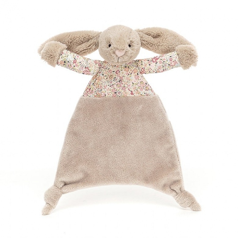 Jellycat Blossom Bea Beige Bunny Comforter | GBJUS1095