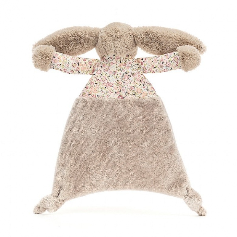 Jellycat Blossom Bea Beige Bunny Comforter | UGNOL3897