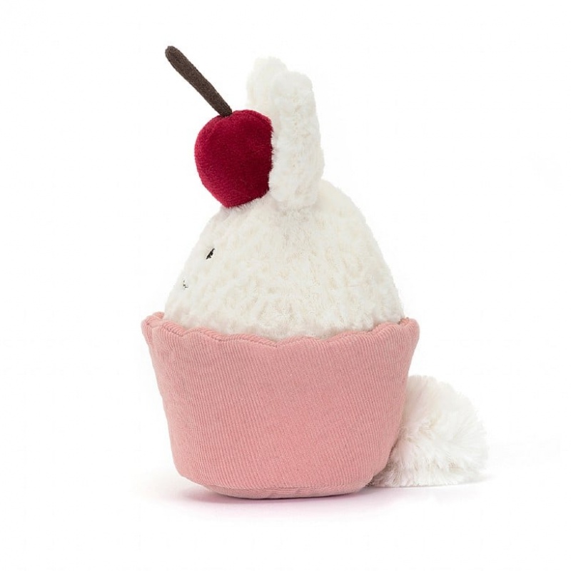 Jellycat Dainty Dessert Bunny Cupcake | DNRAJ6503