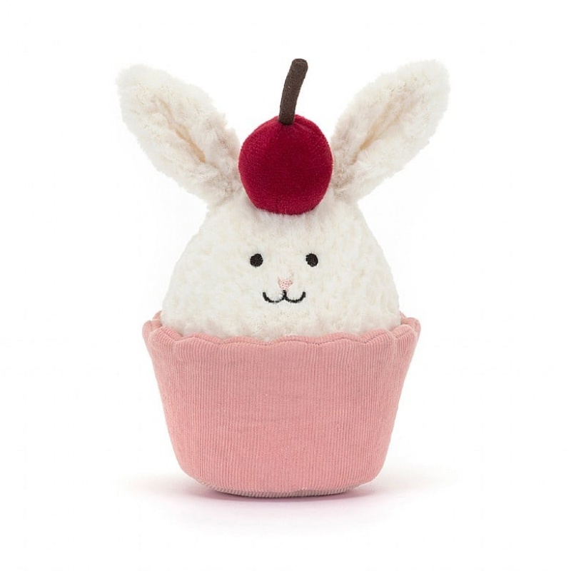 Jellycat Dainty Dessert Bunny Cupcake | DNRAJ6503