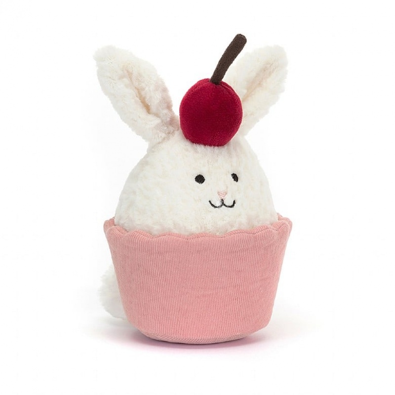 Jellycat Dainty Dessert Bunny Cupcake | DNRAJ6503