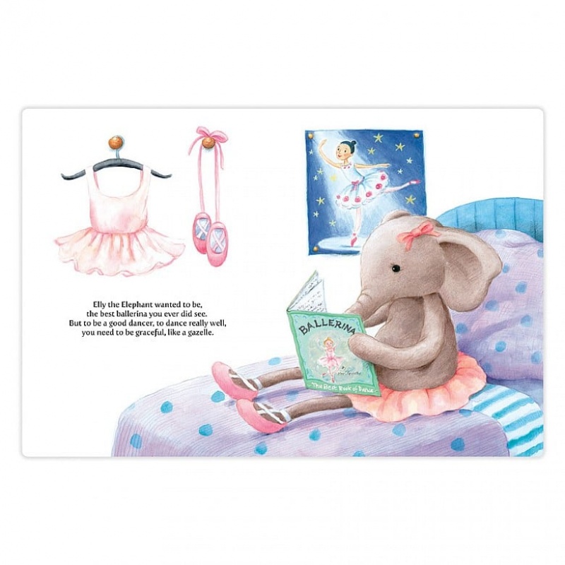 Jellycat Elly Ballerina Book | BQFRW8245