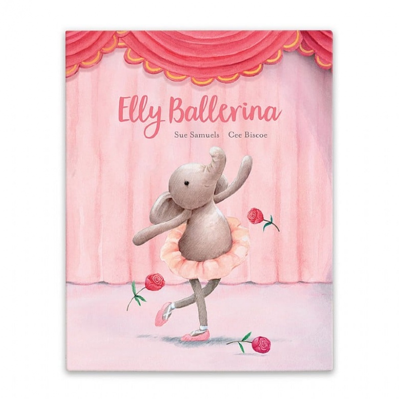 Jellycat Elly Ballerina Book and Dancing Darcey Elephant Medium | WZNTG6359