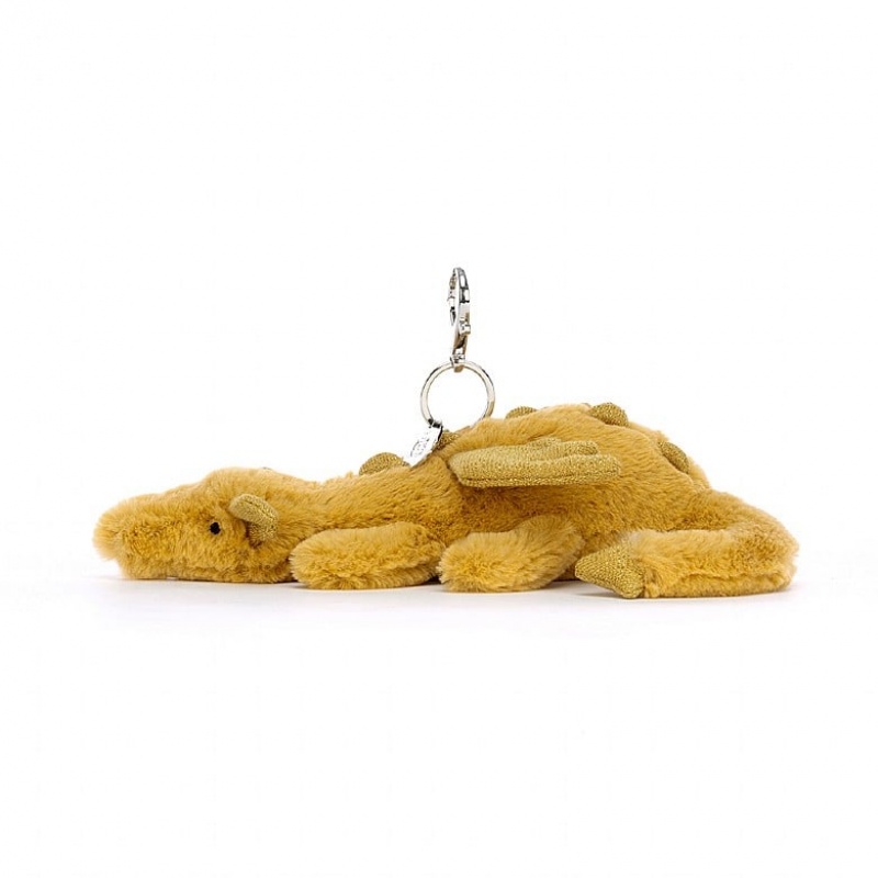 Jellycat Golden Dragon Bag Charm | LKIVO9467