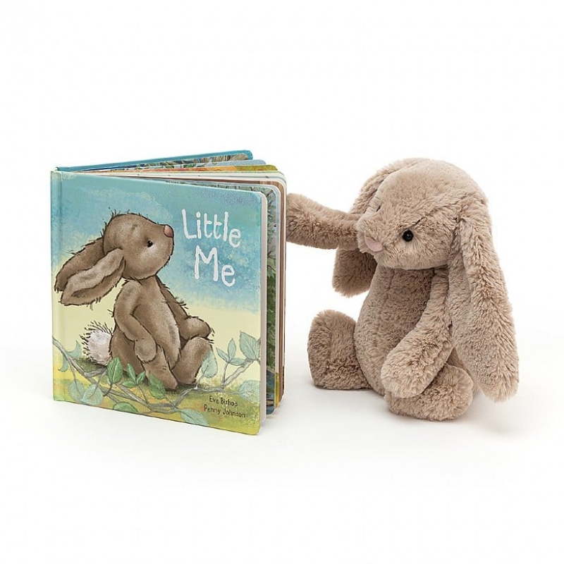 Jellycat Little Me Book and Bashful Beige Bunny Medium | JDCMO0169