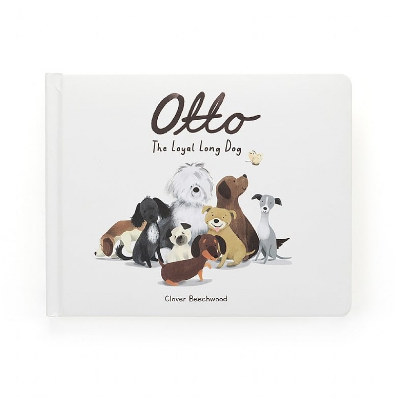 Jellycat Otto the Loyal Long Dog Book and Otto Sausage Dog Large | JYLWE9572