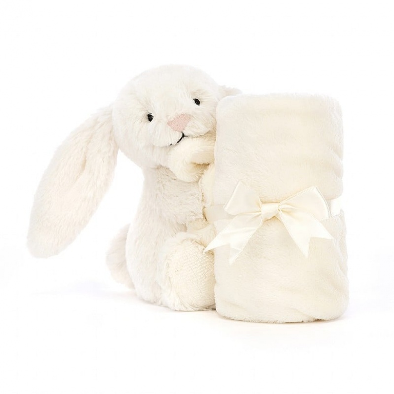 Jellycat Personalised Bashful Cream Bunny Soother | KZBER4589